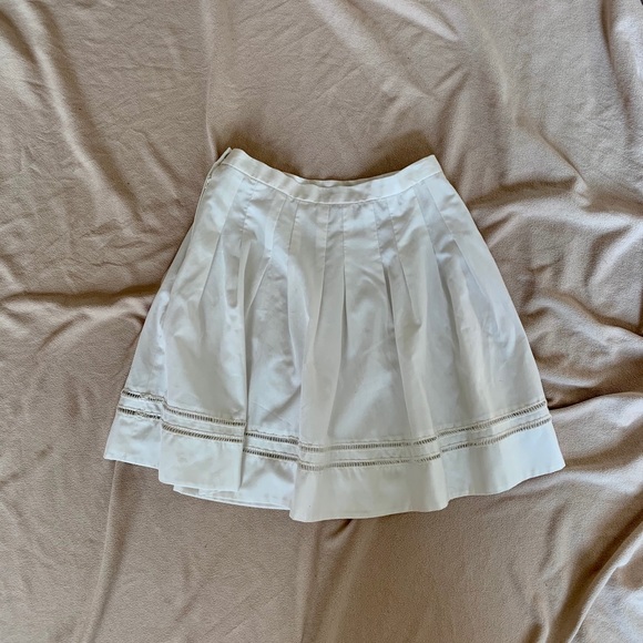 Dresses & Skirts - White Pleated Midi Skirt